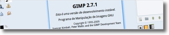 Gimp 2.7.1 ainda em desenvolvimento