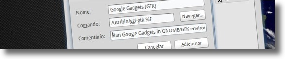 Google Gadgets no arranque do Ubuntu