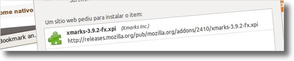 A instalar o Xmarks no Firefox