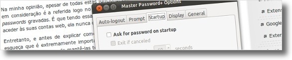 Pedir password ao arrancar o Firefox?