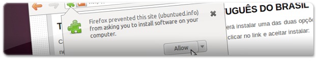 Aceite instalar através do Ubuntued