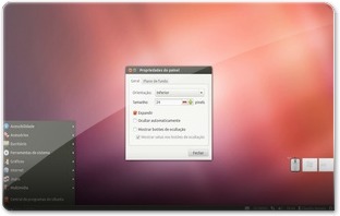 posicao inferior do gnome classico no ubuntu 12.04
