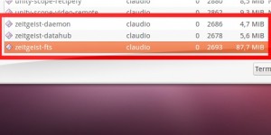 Zeitgeist a gastar muita memória no UbuntuSLIDER