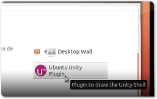 Plugin do Unity no sistema de configuração do Compiz