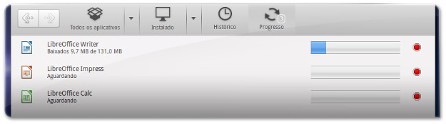 Instalando os aplicativos do LibreOffice