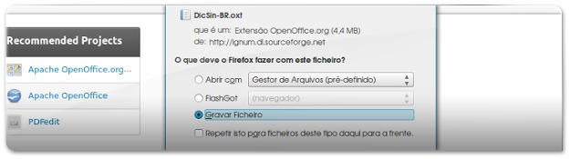 Dicionario de Sinónimos do LibreOffice - 2M