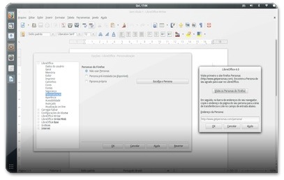 LibreOffice: ativando Personas