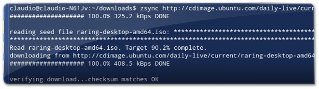 ZSync -  download do Ubuntu