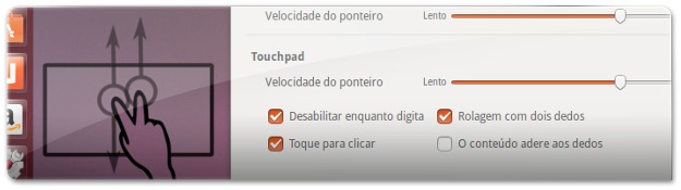 Configurações do Touchpad no Ubuntu 13.04