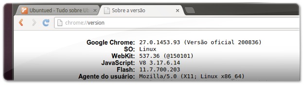 Google Chrome 27.0; Javascript v8; no ubuntu 13.04