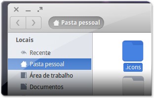 Pasta de icones do Ubuntu