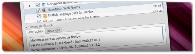 Atualização do Ubuntu com o Firefox e Chromium