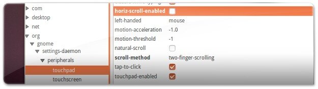 A aceder às configurações do Touchpad