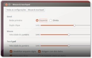 Configurações do Touchpad no Ubuntu 13.04