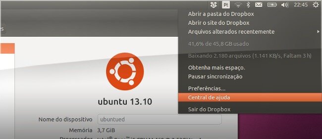 Dropbox no Ubuntu 13.10